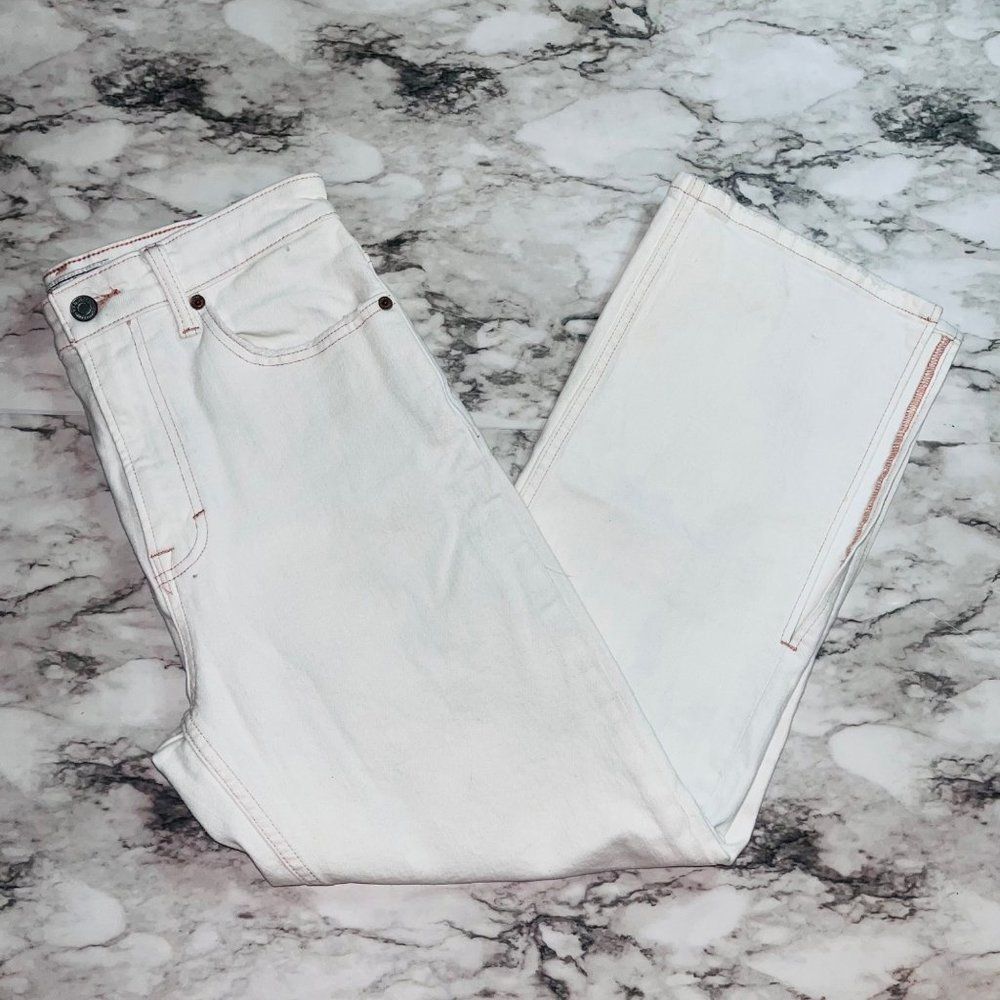 Lucky Brand Jeans Lucky Pins Ankle Slit White Tag White Women 6/28 Barbiecore